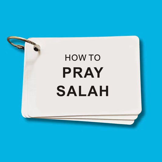 Beginner's Guide to Salah - Step-by-Step Prayer Instructions, Namaz Cards for New Muslims, Ritual Practice Aid