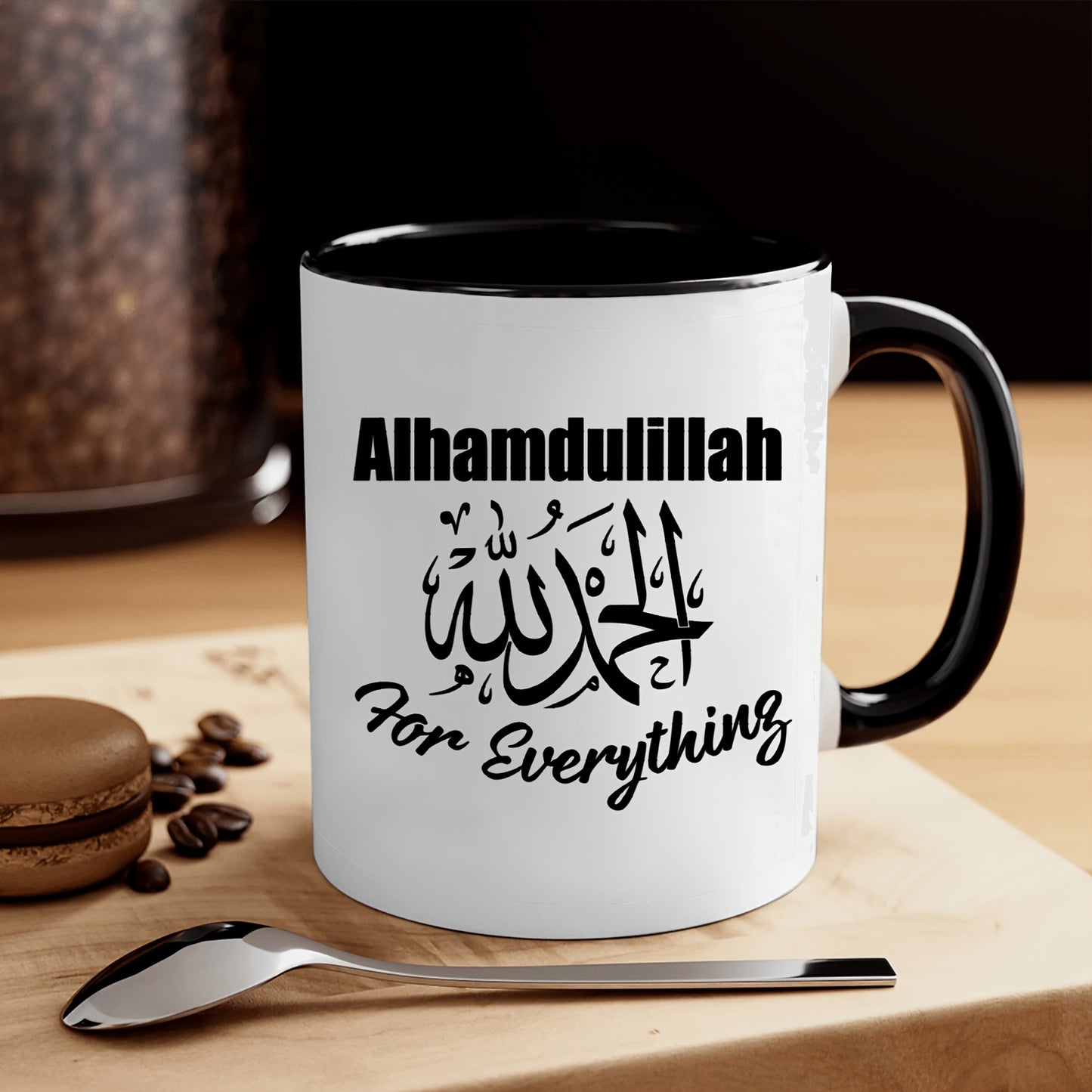 "Alhamdulillah for Everything" Ceramic Mug - 11oz, 3A Grade, Perfect for Coffee or Tea - Great Gift for Muslims or as a Party/Christmas/Birthday Present