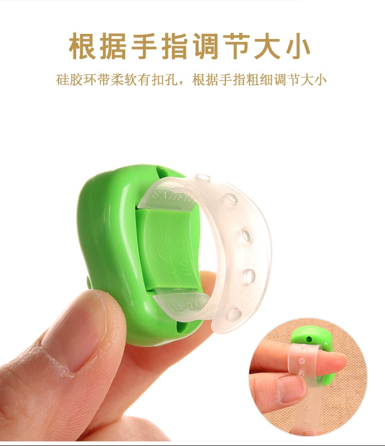 Mini Counter Finger Ring Type Digital Point Counter Can Be Cleared Manually Count the Number of People's Flow Points Small and Portable