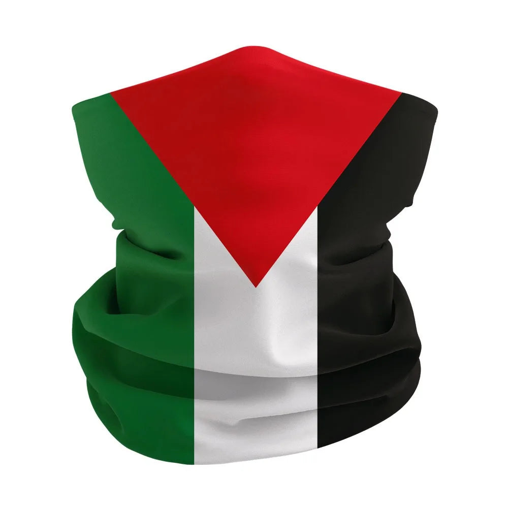 Palestine flag headscarf Multifunctional headscarf scarf biker sunscreen for men and women