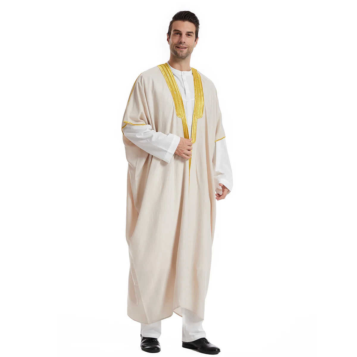 Men's Muslim Thobe Caftan Jubba