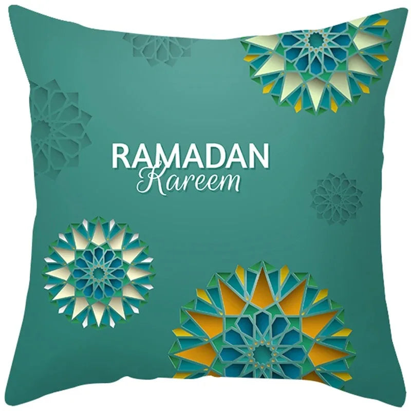 EID Mubarak Decor Cushion Cover Aid Ramadan Decorations 2024 Islamic Muslim Decor Ramadan Kareem EID Al Adha Ramada Pillowcase