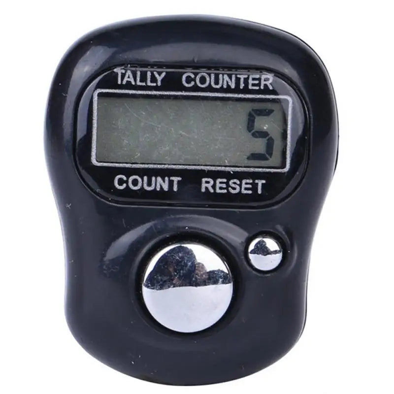 Electronic Digital LCD Finger Ring Tally Counter Mini Row Button Clicker Hand Held Counter Ring For Sewing Knitting Weave Tool