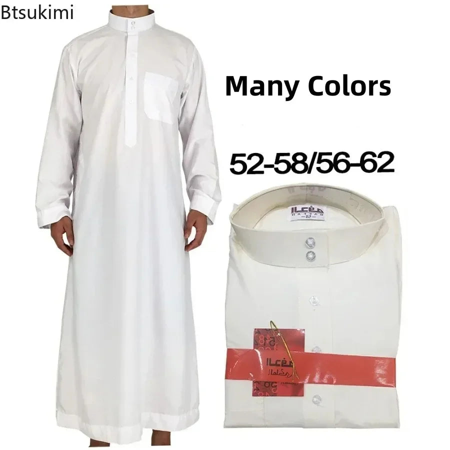 Islamic Clothing Men Length Long Sleeve Loose Muslim Men Saudi Arabia Pakistan Kurta Muslim Costumes Muslim Dress Kaftan Thobe