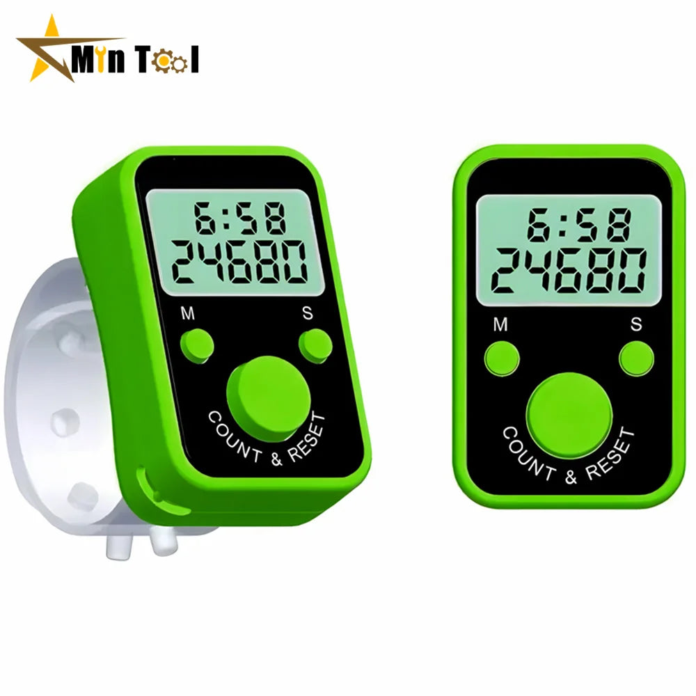 Mini Finger Counter LCD Electric Digital Display with Light Tally Counter Stitch Home Kitchen Tool