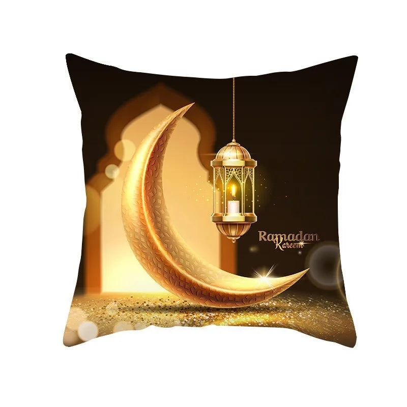 EID Mubarak Decor Cushion Cover Aid Ramadan Decorations 2024 Islamic Muslim Decor Ramadan Kareem EID Al Adha Ramada Pillowcase