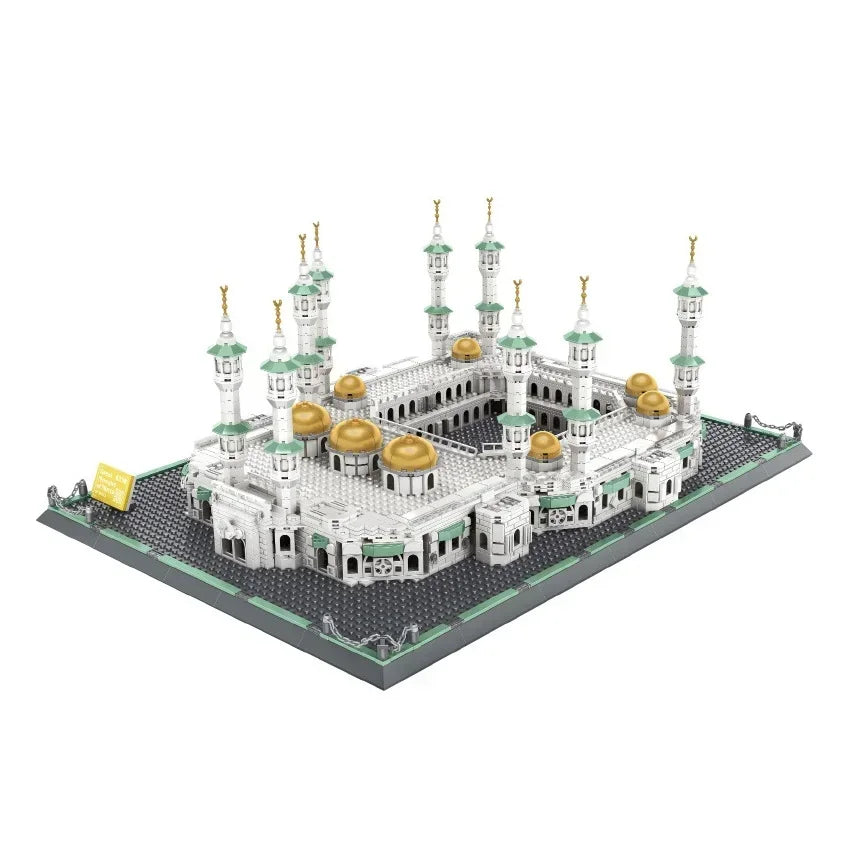 Wange Blocks Architecture Building Bricks Landmark MOC City House MOSQUE KAABA Mecca Dome of The Rock Educational Toy Adult Gift