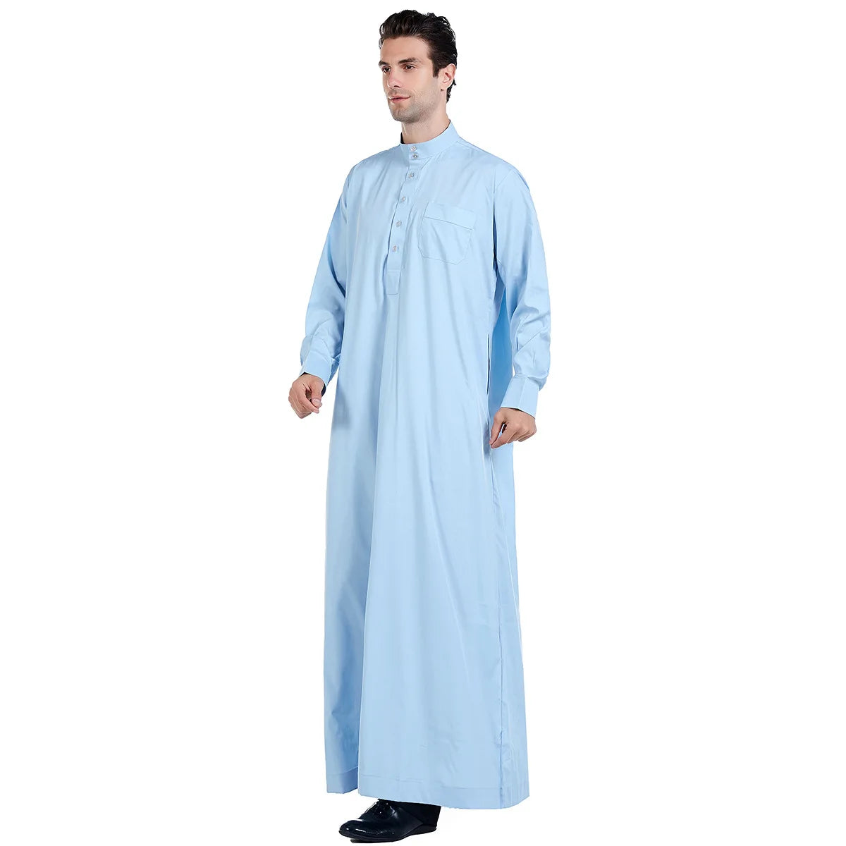 Dubia High-Quality White Abaya for Men Jubba