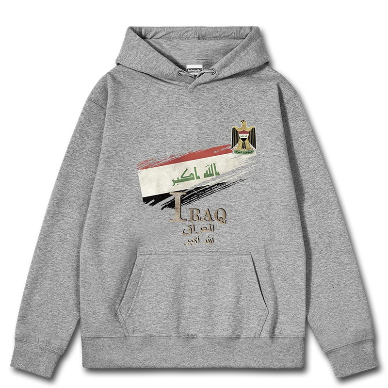 Iraq Iraq Flag  National Retro mens hoodies sports sweatshirt casual sporting jerseys men tracksuit Coat autumn winter clothes