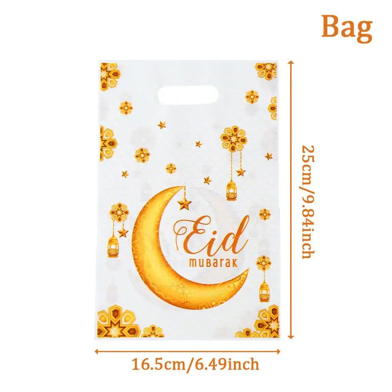 Eid Mubarak Handbag Candy Gift Bags Packaging Bag Ramadan Kareem Decor For Home 2025 Ramadan Muslim Islamic Party Decor Supplies