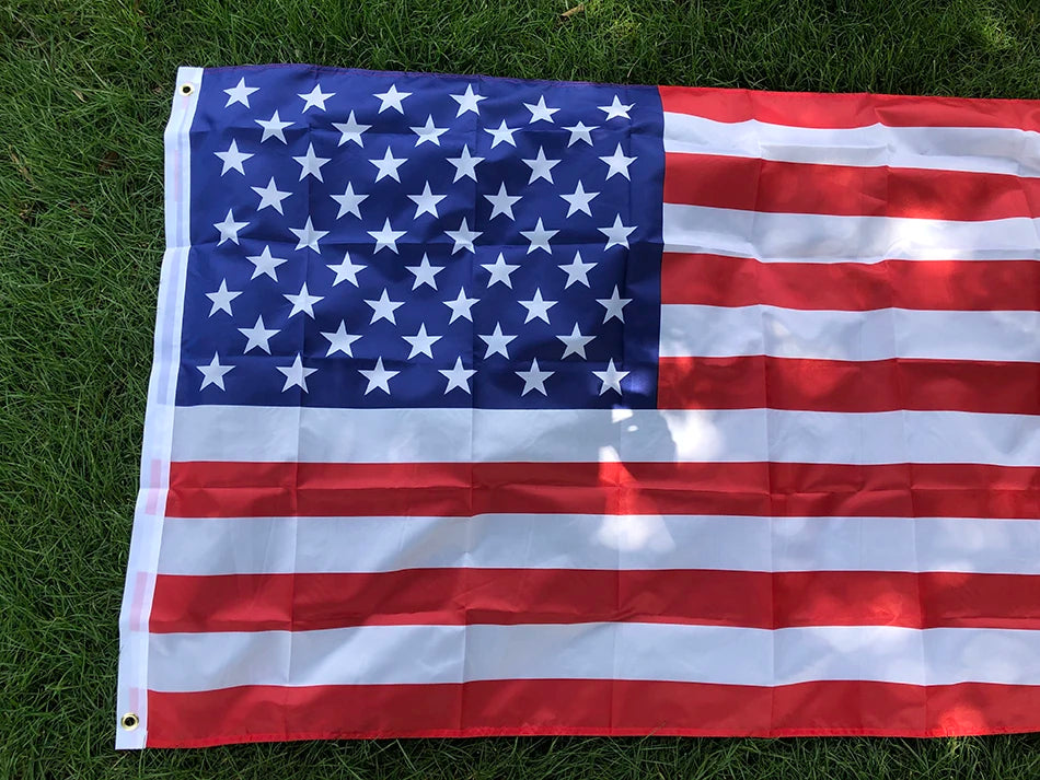 90X150CM us flag High Quality Double Sided Printed Polyester stars and stripes united states us usa american flag