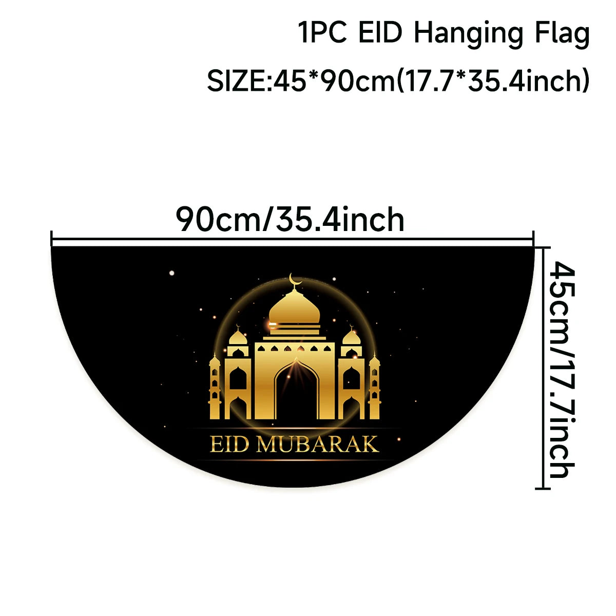 Eid Mubarak Decoration 2025 Hanging Flag Ramadan For Home Door Islamic Muslim Party Decor Ramadan Kareem Banner Eid Al Adha Gift