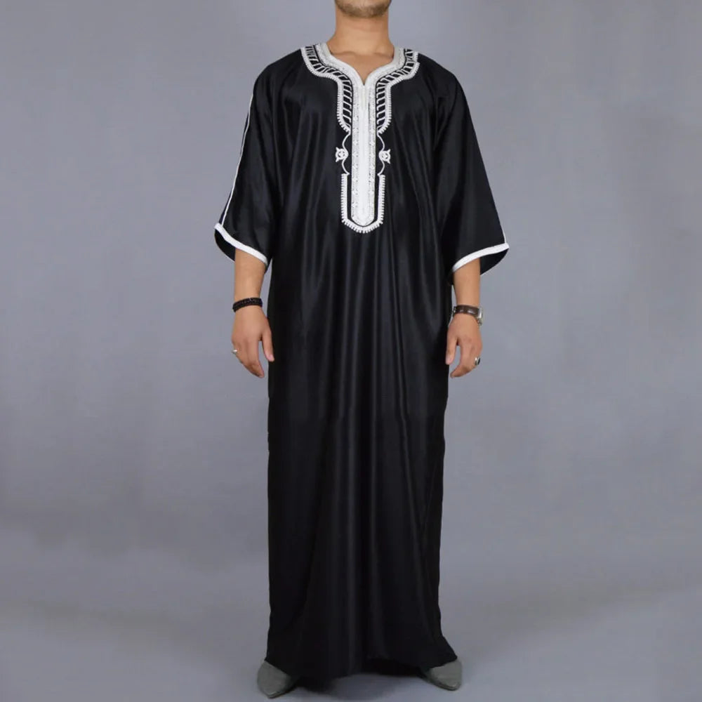 2024 Traditional Muslim Eid Thobe for Men Jubba