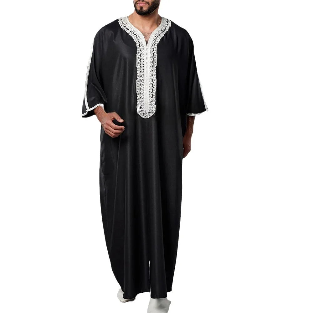 2025 New Men's Embroidered Jubba