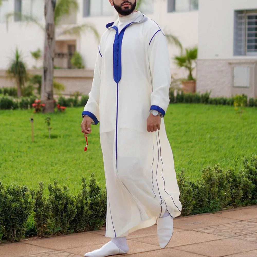 Men's Islamic Hoodie Thobe Jubba