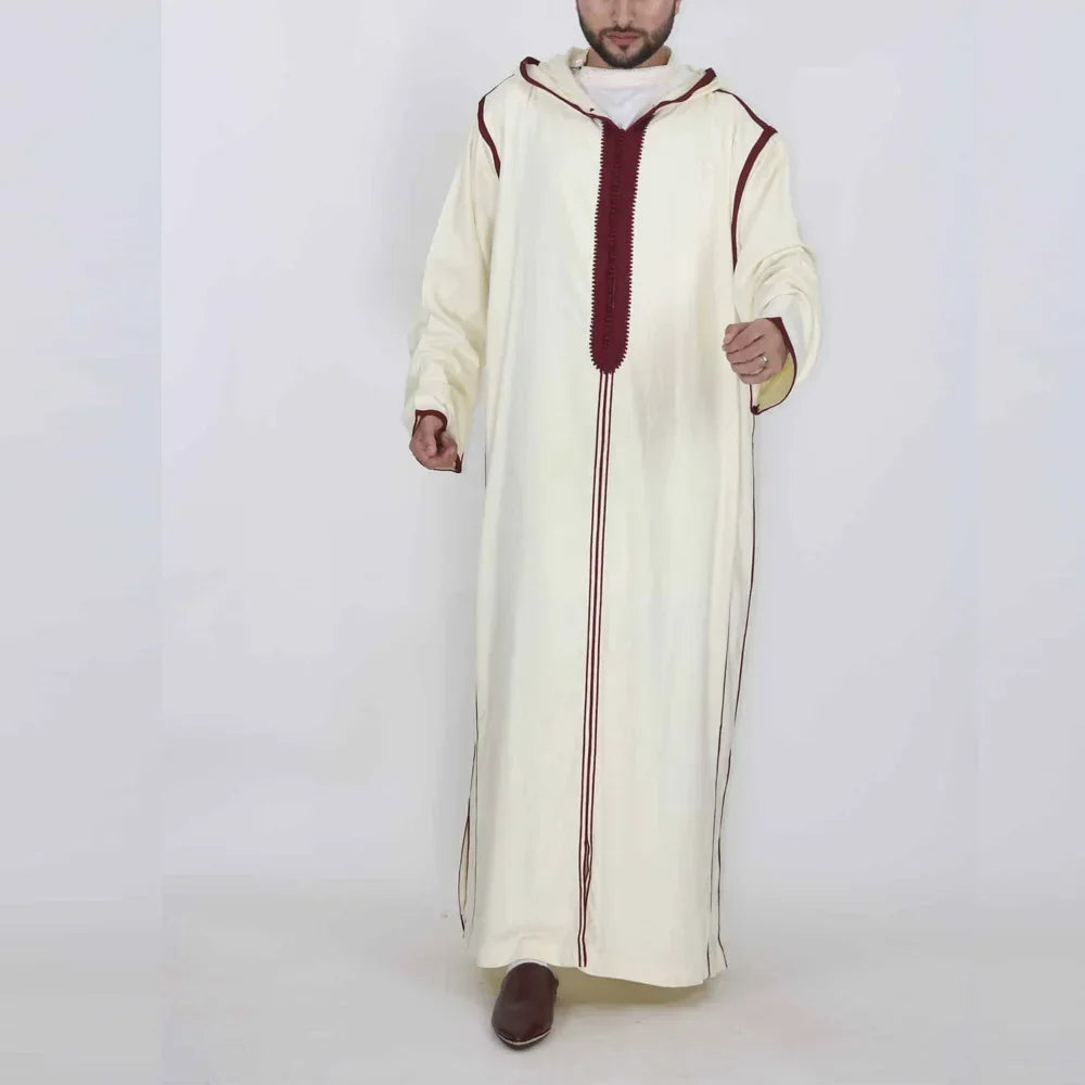 2024 Traditional Muslim Eid Thobe for Men Jubba