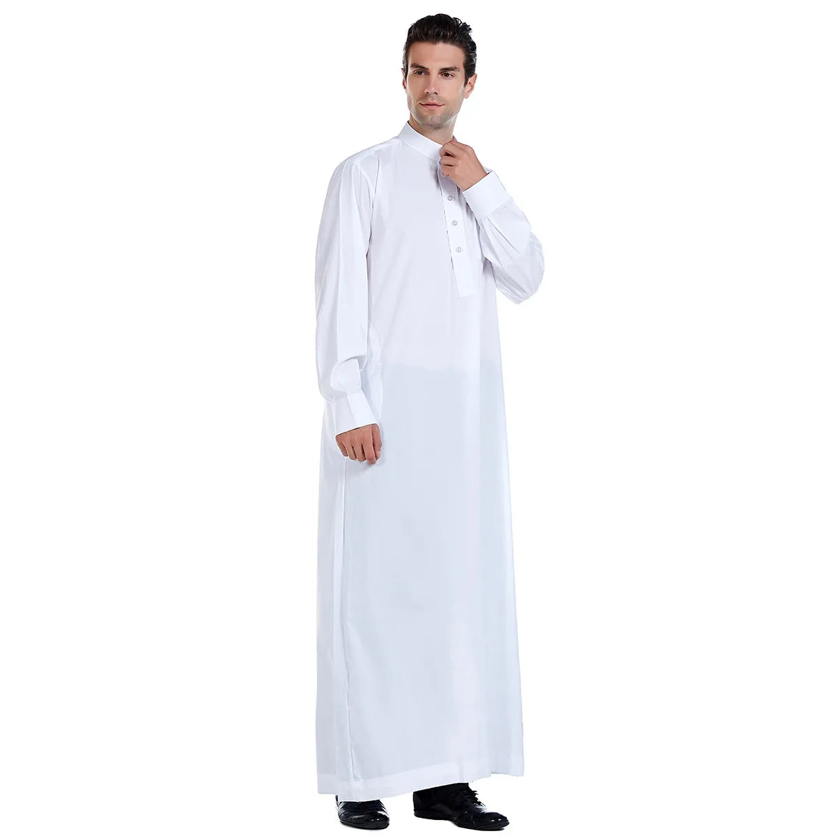 Dubia High-Quality White Abaya for Men Jubba