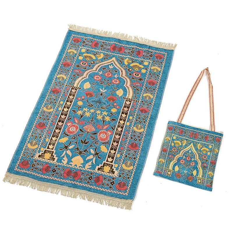 Muslim prayer Mat with bag