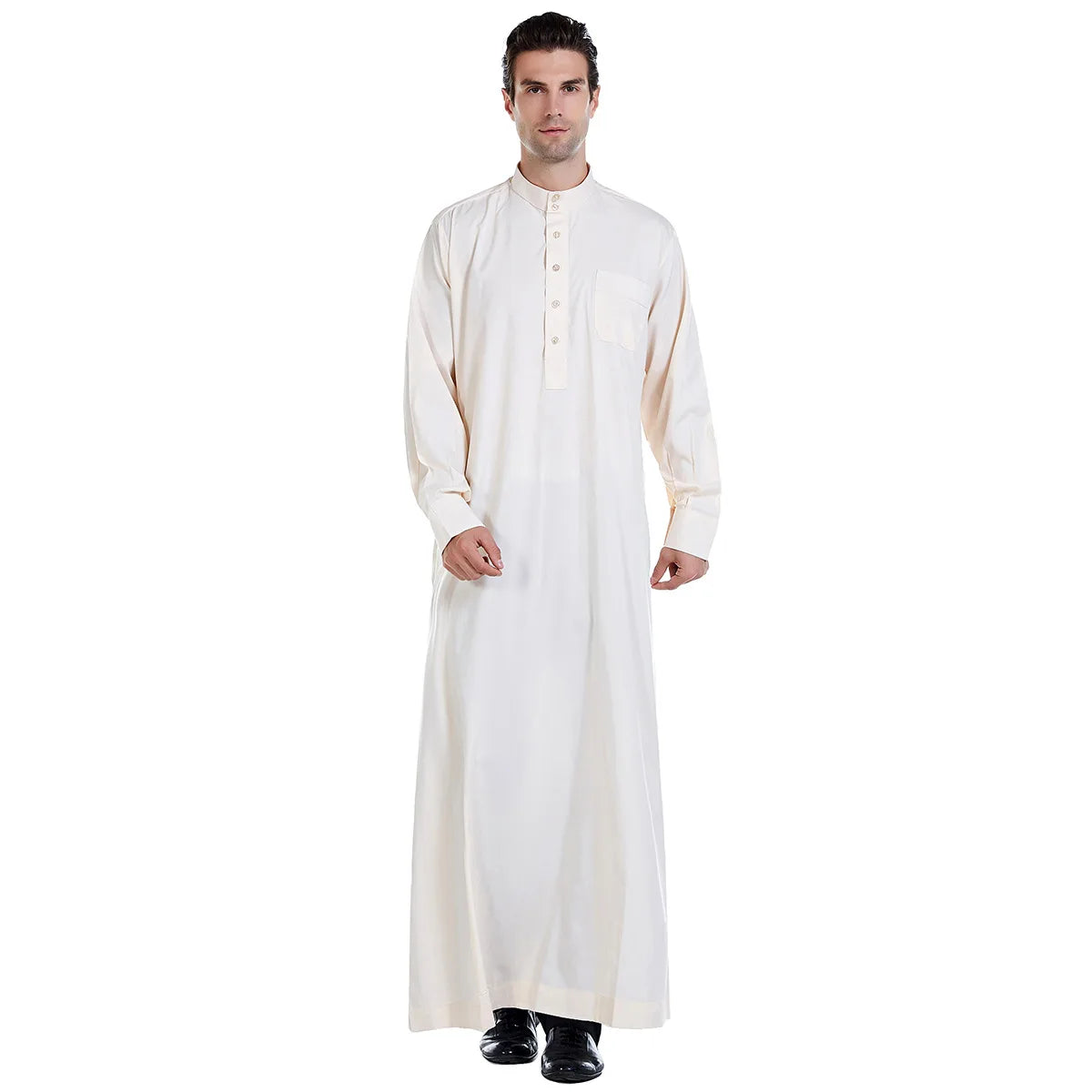 Dubia High-Quality White Abaya for Men Jubba