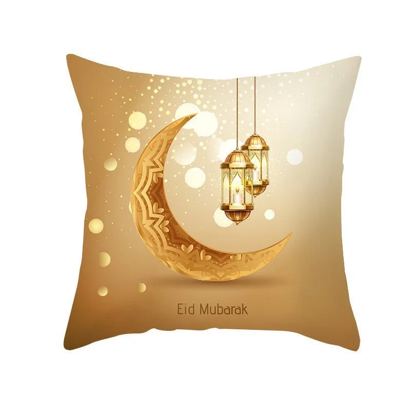 EID Mubarak Decor Cushion Cover Aid Ramadan Decorations 2024 Islamic Muslim Decor Ramadan Kareem EID Al Adha Ramada Pillowcase