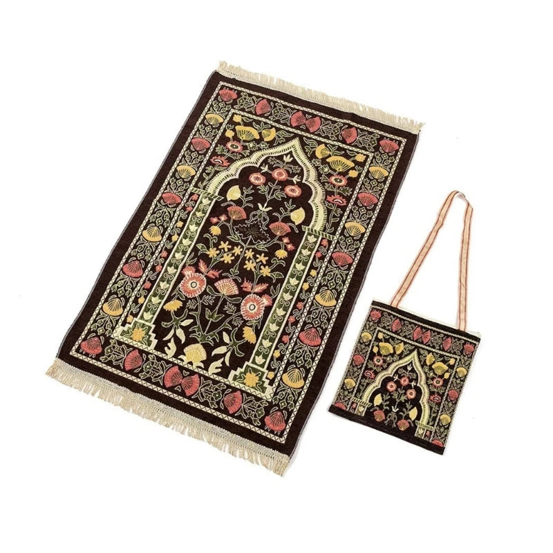 Portable Muslim Prayer Mat with Bag