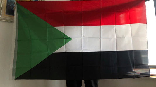 Sudan flag 150x90cm double side printed polyester hanging Sudan National flag Sultan banner for decoration