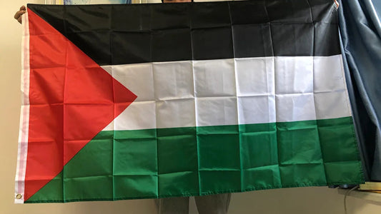 SKY FLAG Large Palestine Flag 150 x 90cm hanging High Quality Polyester Gaza Palestinian banner