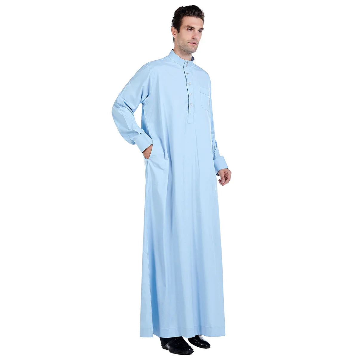 Dubia High-Quality White Abaya for Men Jubba