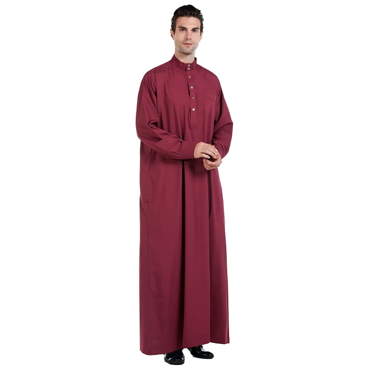 Dubia High-Quality White Abaya for Men Jubba