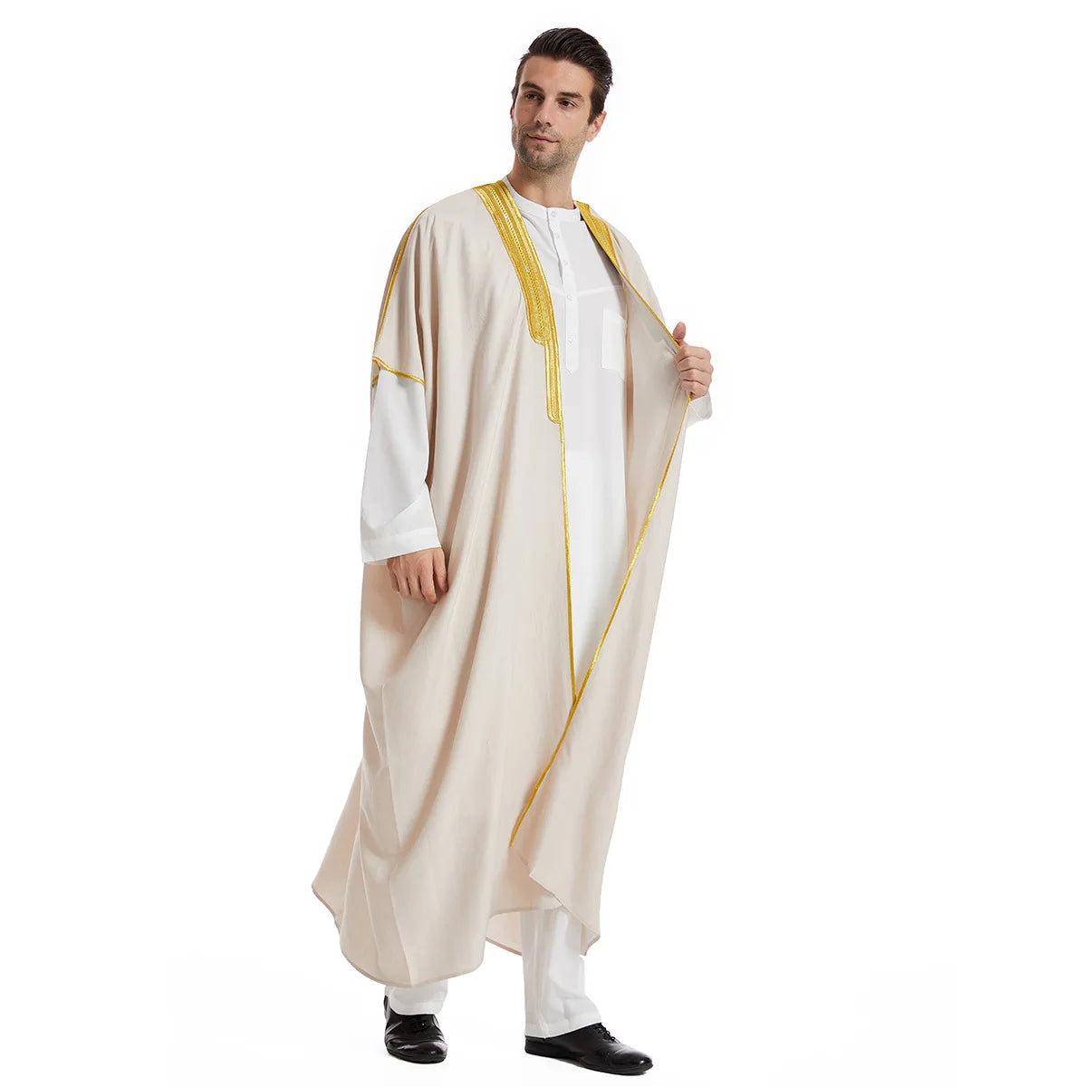 Men's Muslim Thobe Caftan Jubba