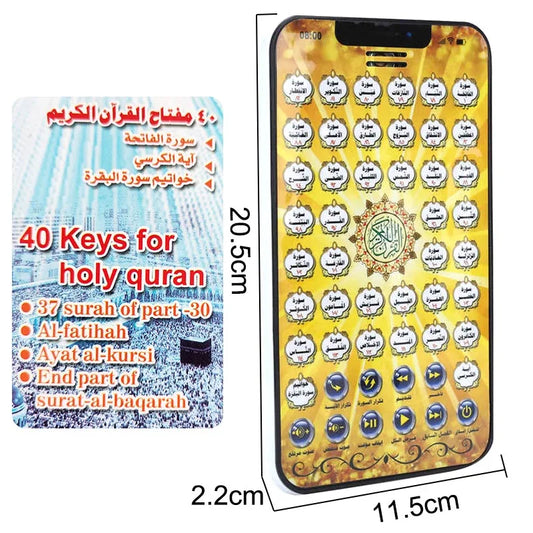 38 Chapters Arabic Quran Islamic Best Gift for Muslim Kids Educational Al Kuran Learning Machine Toys Tablet Toy Pad  Kid