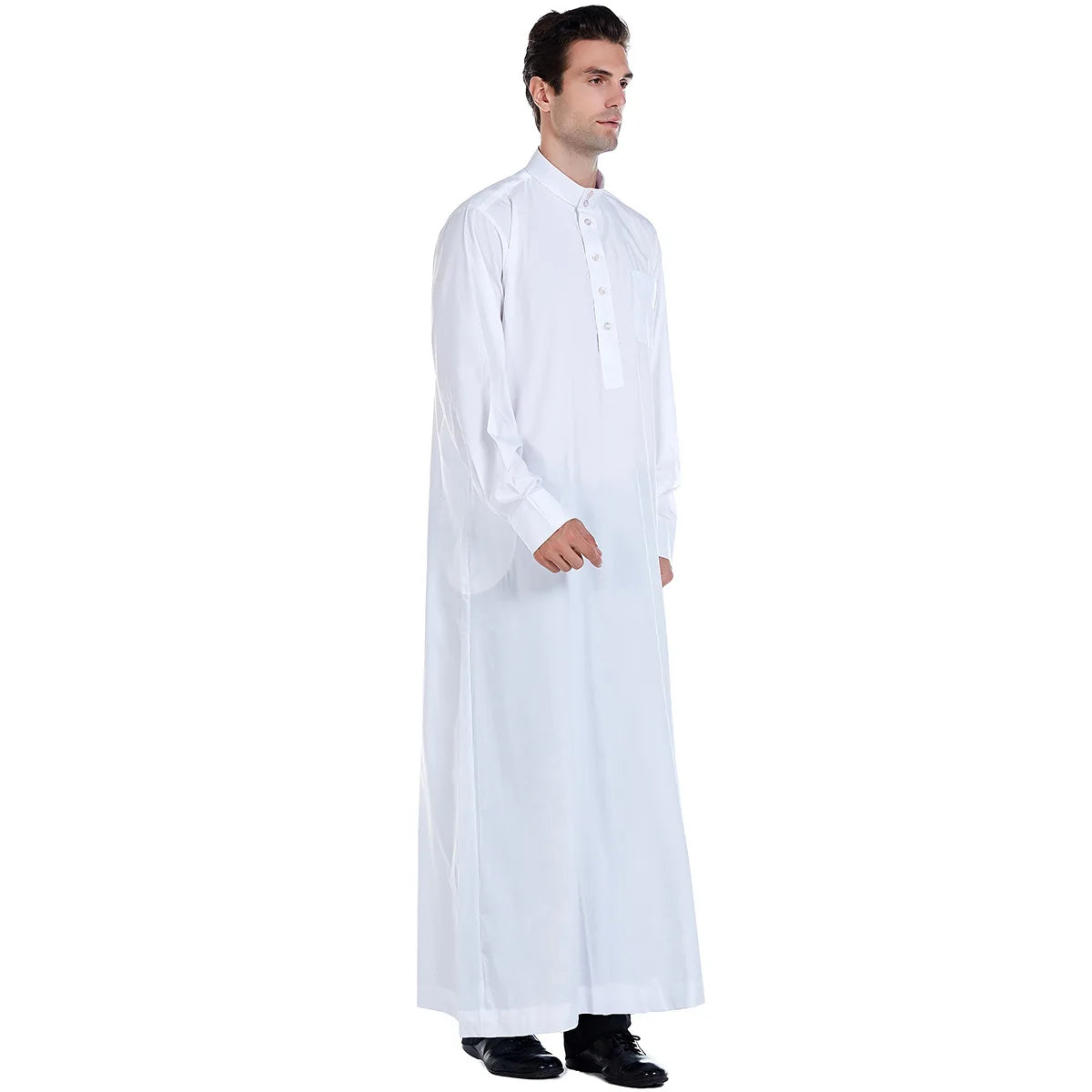 Dubia High-Quality White Abaya for Men Jubba