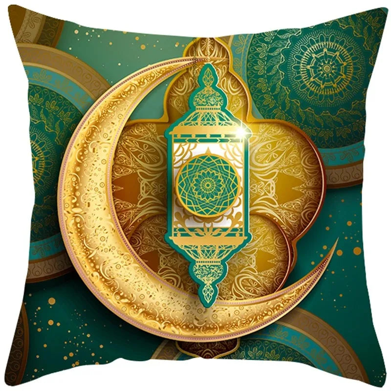 EID Mubarak Decor Cushion Cover Aid Ramadan Decorations 2024 Islamic Muslim Decor Ramadan Kareem EID Al Adha Ramada Pillowcase