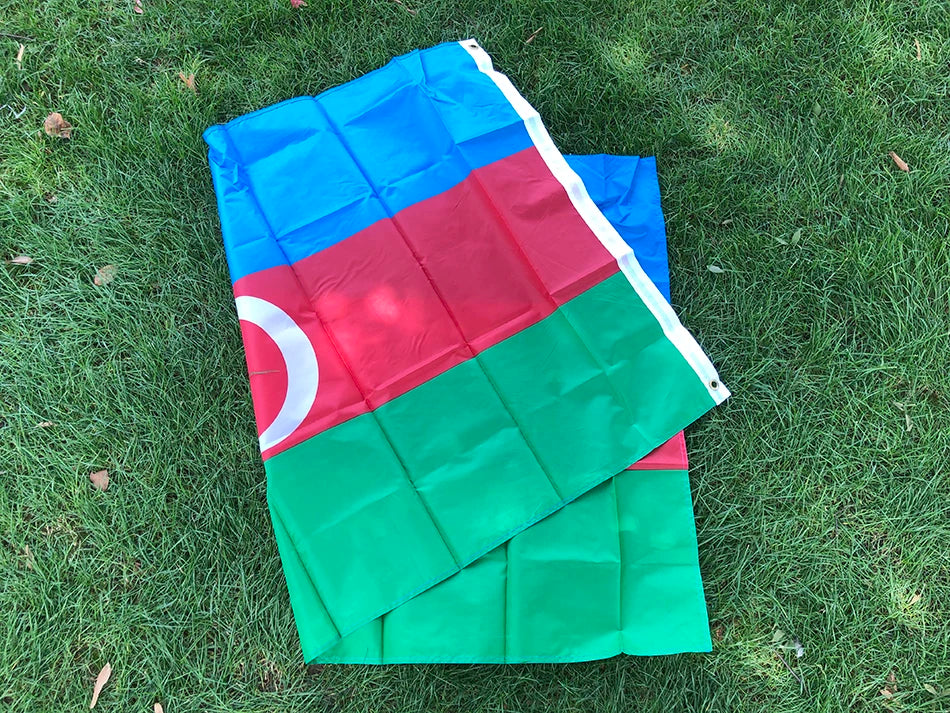 Azerbaijan Flag Banner 90X150cm AZ AZE Azerbaijan flag for meet Parade party Hanging National Flag Home Decoration Flag