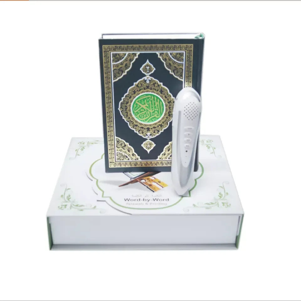 The Quran Reading Pen With Small Size Quran Book Wooden Box Packing Digital Quran Talking Pen