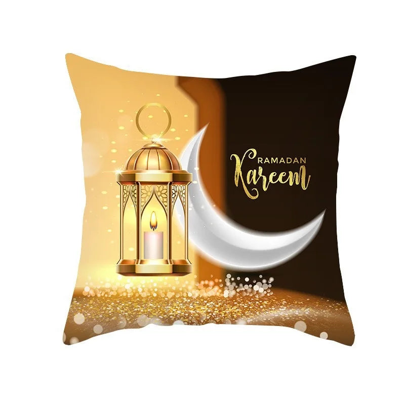 EID Mubarak Decor Cushion Cover Aid Ramadan Decorations 2024 Islamic Muslim Decor Ramadan Kareem EID Al Adha Ramada Pillowcase