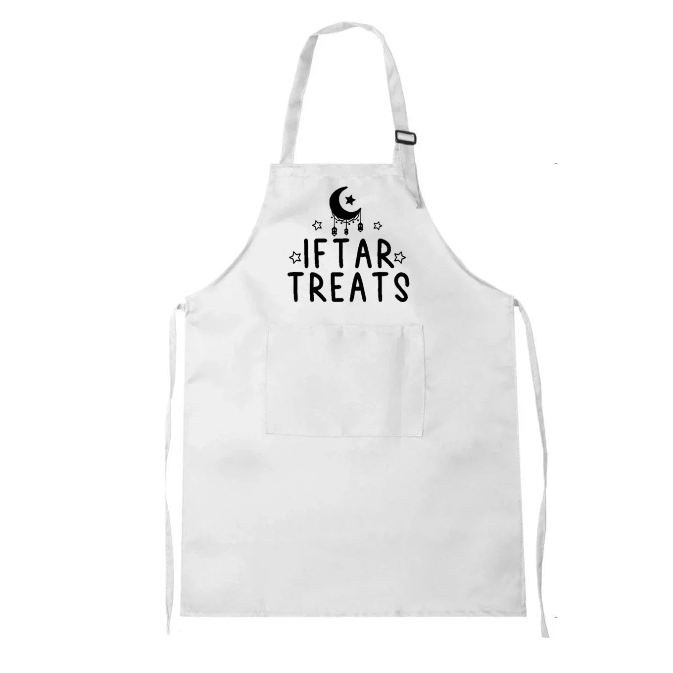 White Iftar Chef Eid Apron Ramadan Apron Little Iftar Helper Kids Apron Iftar Prep Crew for Ramadan Kitchen Decor Islamic Gift