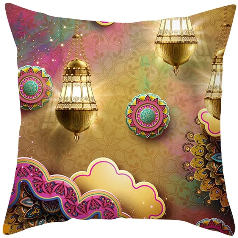 EID Mubarak Decor Cushion Cover Aid Ramadan Decorations 2024 Islamic Muslim Decor Ramadan Kareem EID Al Adha Ramada Pillowcase