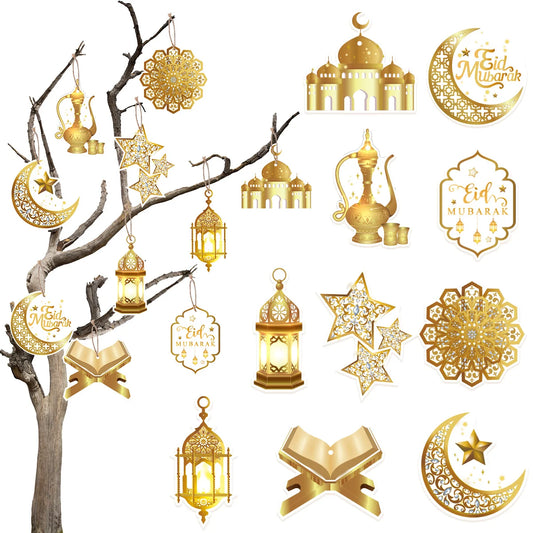 Eid Mubarak Decor Hanging Tag 2025 Ramadan Decoration for Home Mubarak Ramadan Kareem Eid Al Adha Islamic Muslim Party Decor