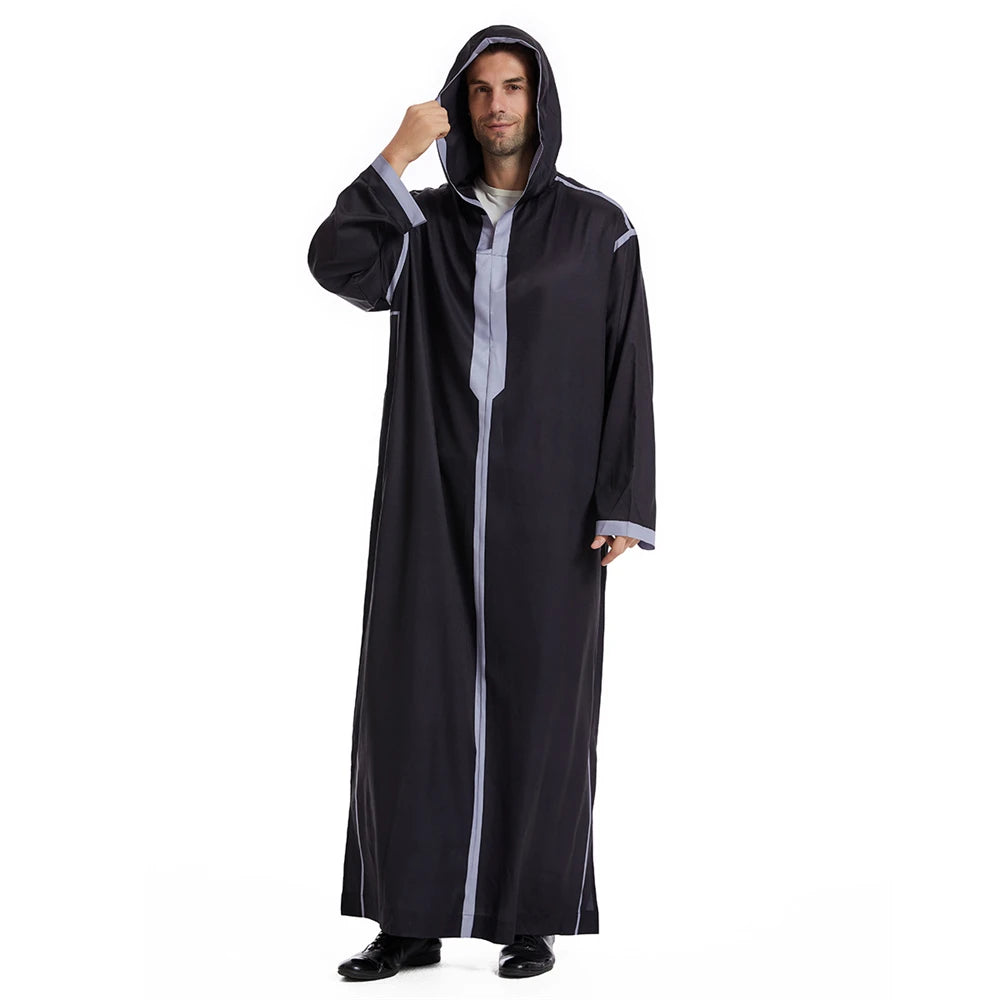 Moroccan Men's Hooded Djellaba Jubba