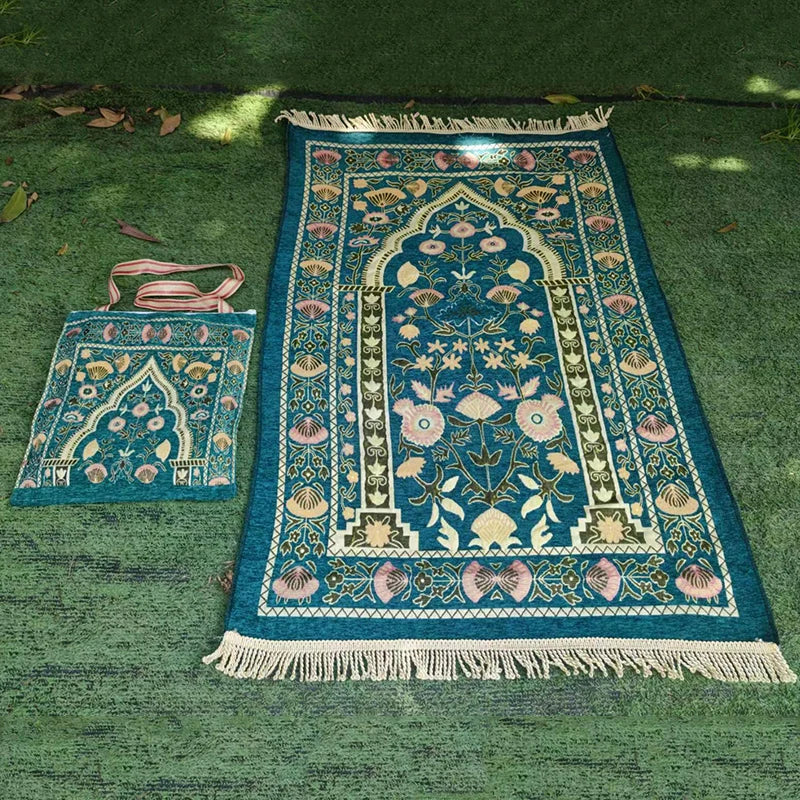 Muslim prayer Mat with bag