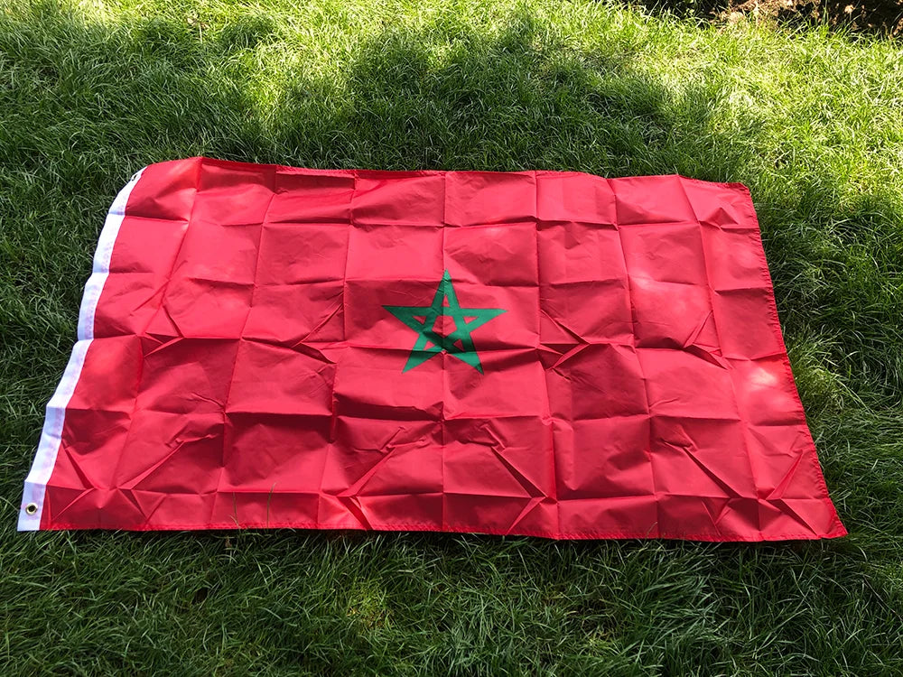 Morocco flag Banner 90x150cm polyester Hanging maro moroccan morocco Moroccan National flags Home Decoration