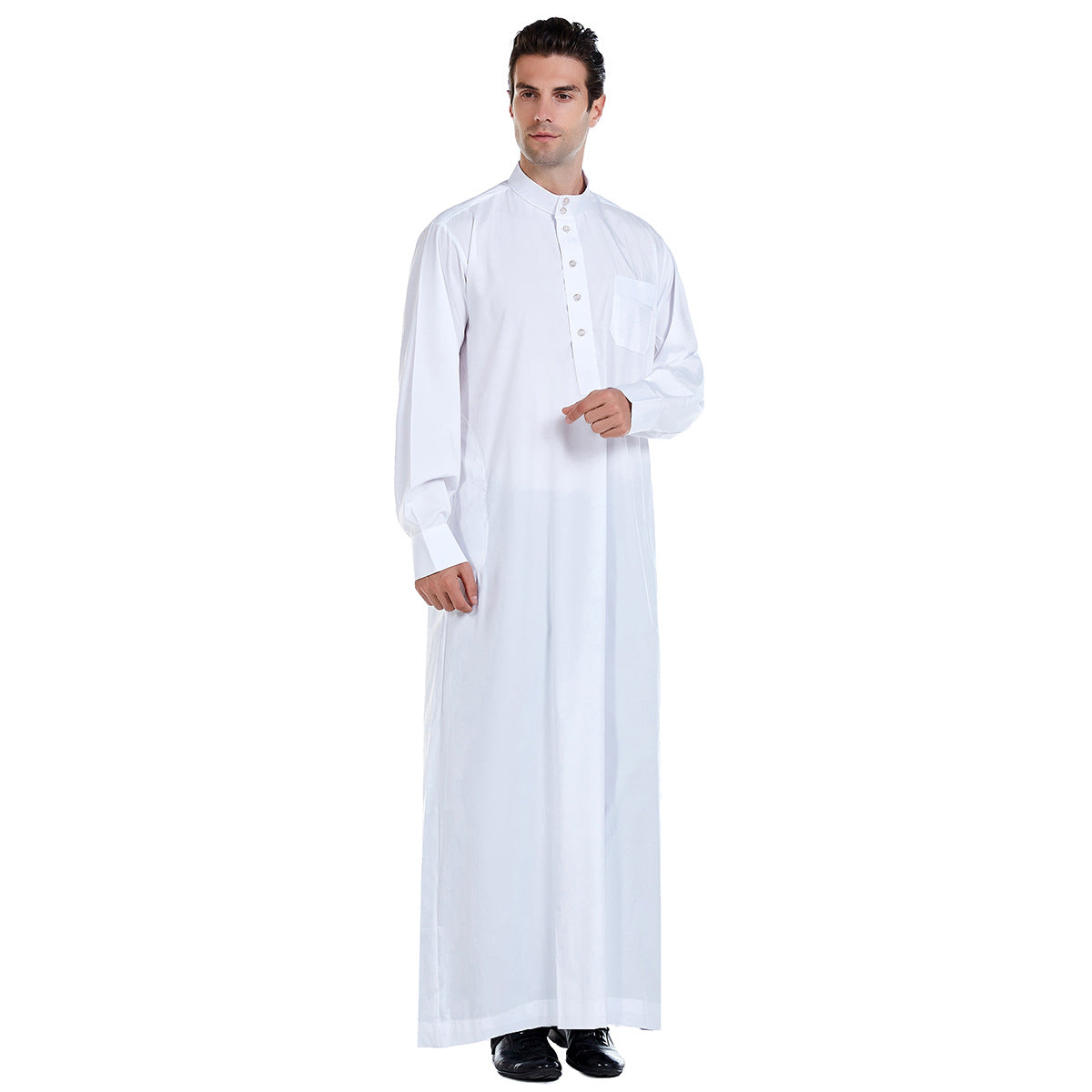 Dubia High-Quality White Abaya for Men Jubba