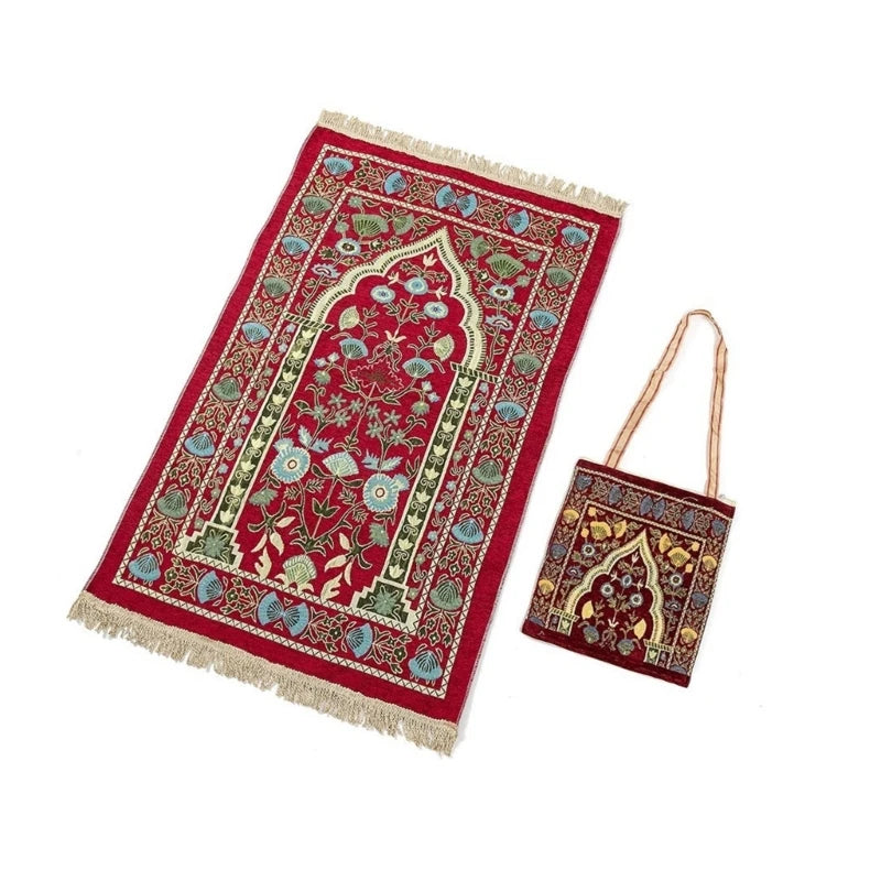 Portable Muslim Prayer Mat with Bag