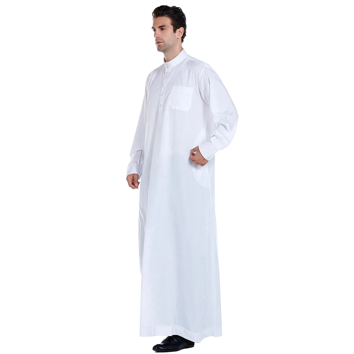 Dubia High-Quality White Abaya for Men Jubba