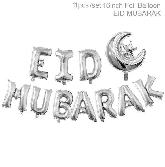 EID Mubarak Balloons Ramadan Decoration For Home 2024 Ramadan Kareem Islamic Muslim Party Eid Al Adha Gifts Happy Eid Al Fitr