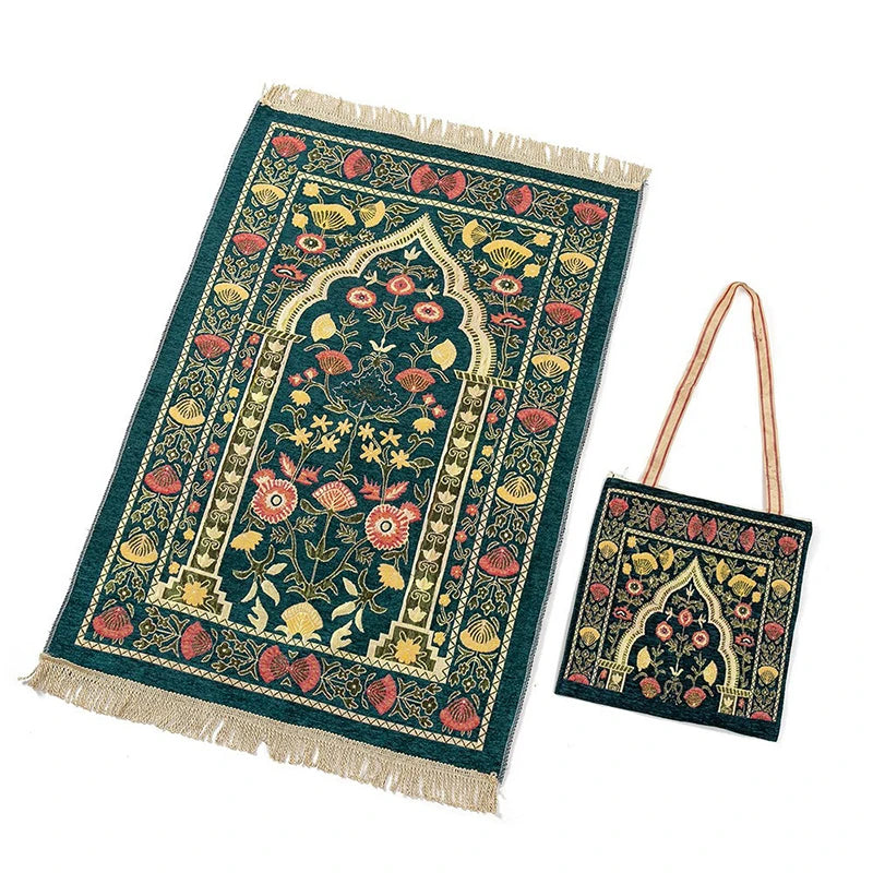 Muslim prayer Mat with bag