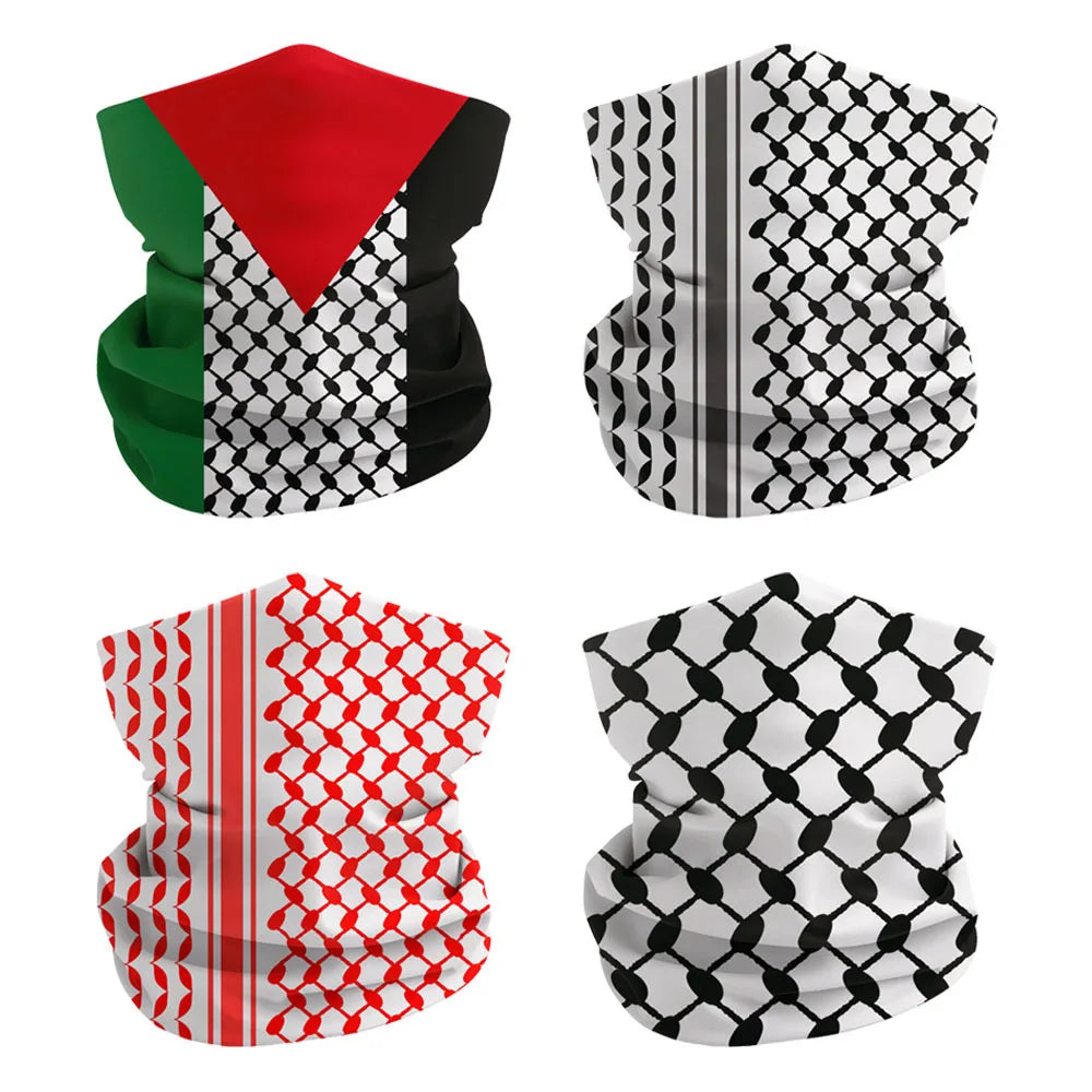 Palestine flag headscarf Multifunctional headscarf scarf biker sunscreen for men and women