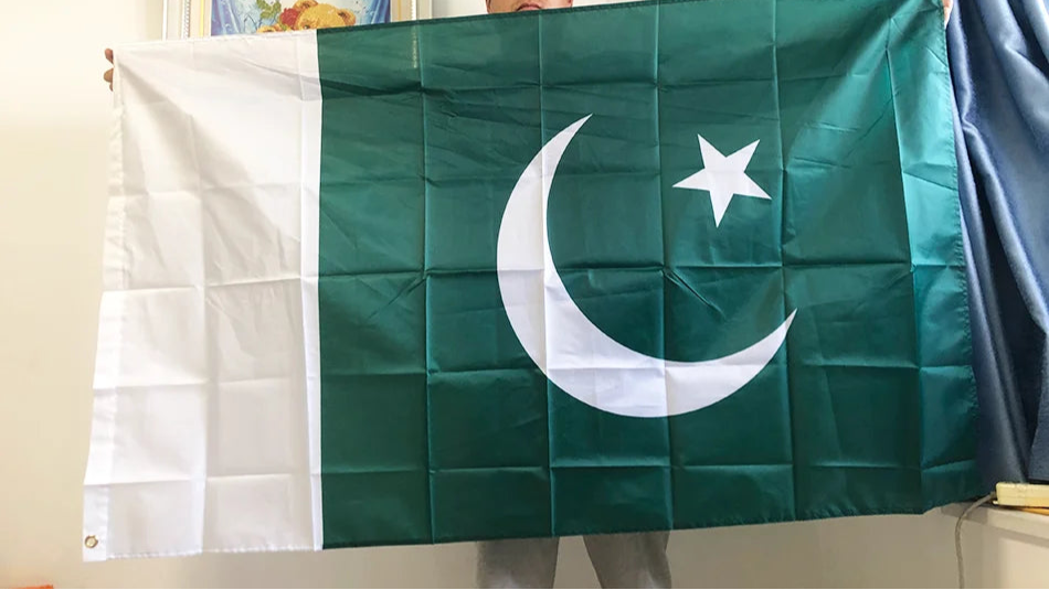 Pakistan Flag 90x150cm Polyester PK PAK FLAG Party Supplies Home Decor Double Sided Bunting Banners Festive Articles