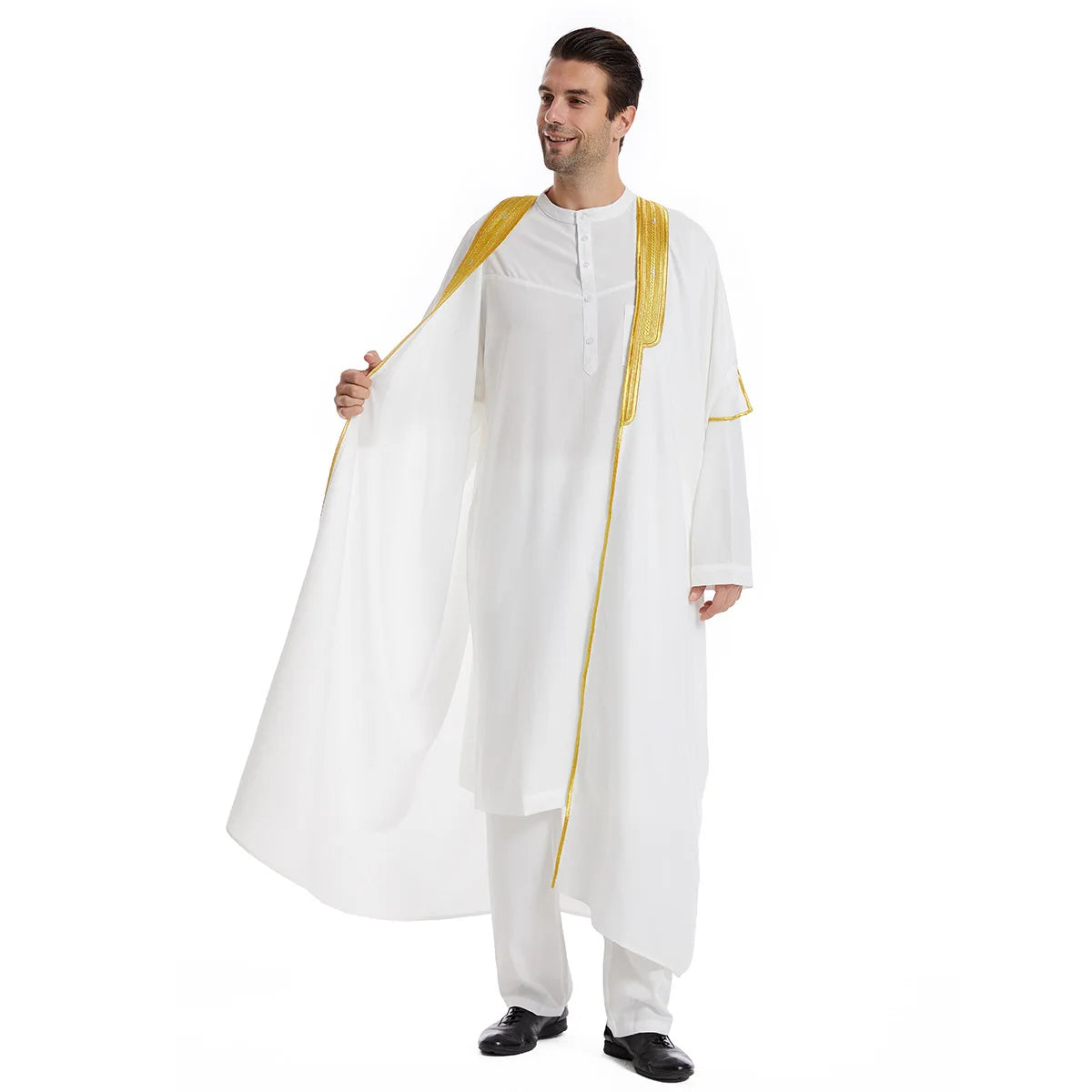 Men's Muslim Thobe Caftan Jubba